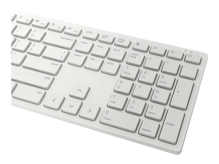 Dell Pro Wireless Keyboard and Mouse - KM5221W - US International (QWERTY) - White