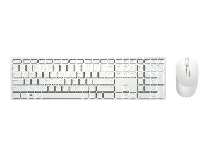 Dell Pro Wireless Keyboard and Mouse - KM5221W - US International (QWERTY) - White