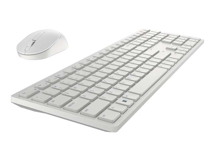 Dell Pro Wireless Keyboard and Mouse - KM5221W - US International (QWERTY) - White