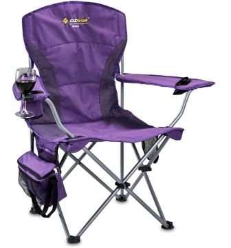 Oztrail Modena Camping Arm Chair (130 kg) (Purple)