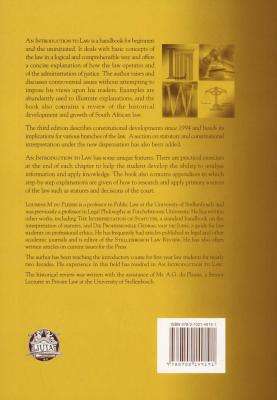 An Introduction to Law (Paperback, 3rd edition)