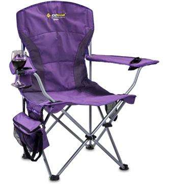 Oztrail Modena Camping Arm Chair (130 kg) (Purple)
