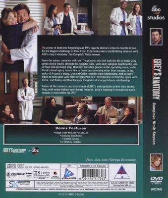 Grey's Anatomy - Season 9 (DVD, Boxed set)