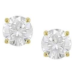 3mm Round Diamond Stud Earrings + Diamond Validation Certificate