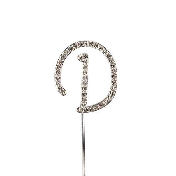 Culpitt D Diamante Letter Topper Wedding Anniversary Birthday Cake Decorations