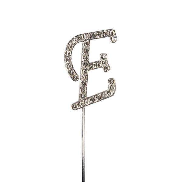 Culpitt E Diamante Letter Topper Wedding Anniversary Birthday Cake Decorations