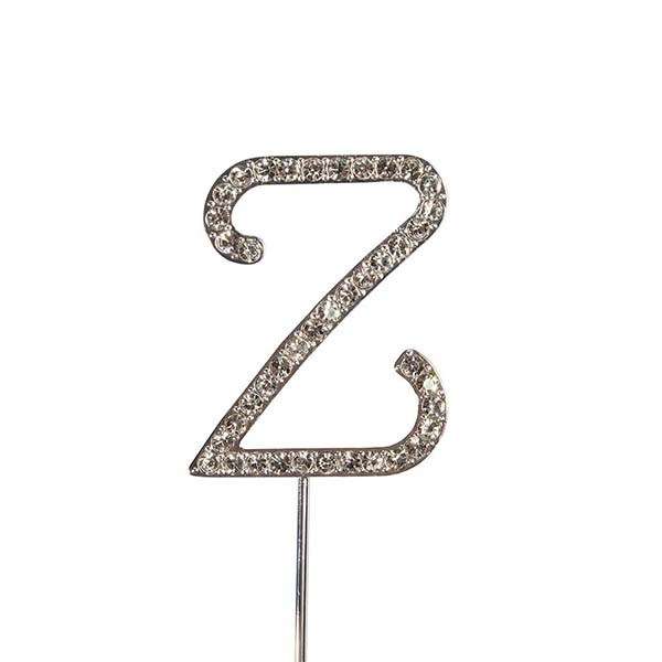 Culpitt Z Diamante Letter Topper Wedding Anniversary Birthday Cake Decorations