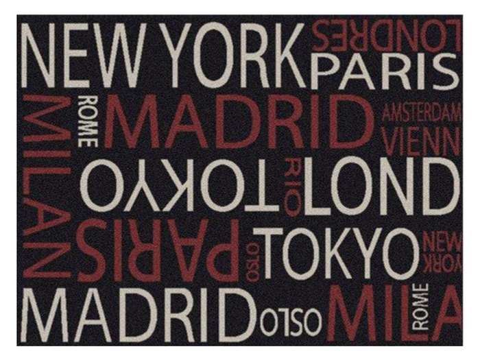 World Cities London Paris New York Large Floor Rug Carpet Mat 120CM x 170CM