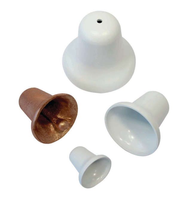 PME Set Of 3 Cake Icing Baking Bell Moulds Mold Separators (25 x 44 x 56mm)