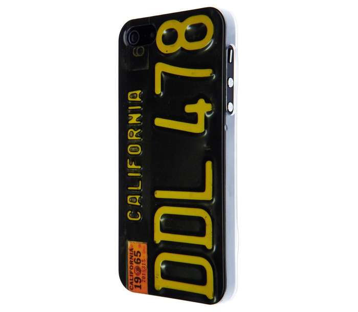 DAMAGED PACKAGING - Hard Case for iPhone 5 California Car Numberplate Design