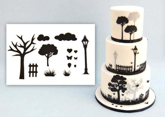 Patchwork Cutters Countryside Silhouette Set Sugarcraft Cake Decorating Tool