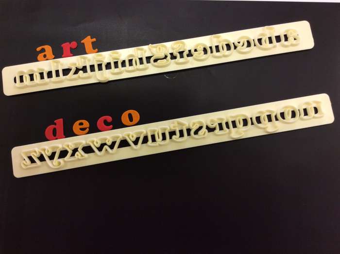 FMM Cutter Art Deco Alphabet Set Lower Case Cake Icing Cutting Tool 1.5 cm