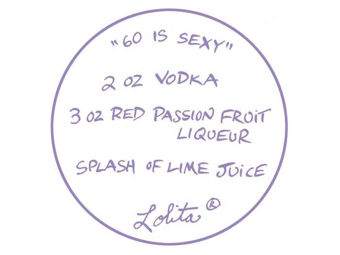 Lolita Martini Glass Sixty Is Sexy 60 Is Fabulous Handmade Hand Decorated Gift