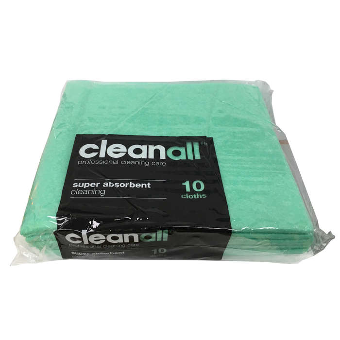 Clean All Green 10 pack Super Strong Absorbent Catering Kitchen Cleaning Cloths