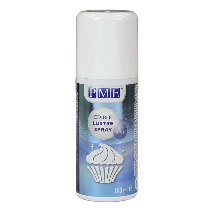 PME 100ml BLUE Edible Lustre Spray Food Fondant Icing Colouring Cup Cake Decor