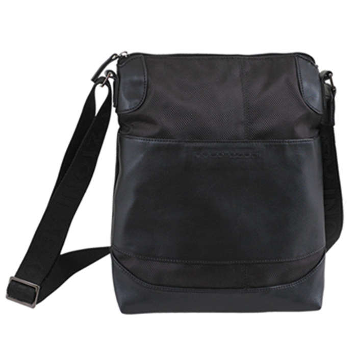 AB Collezioni Mens Ladies Unisex Man Shoulder Bag Handbag Series 2.0 - Black