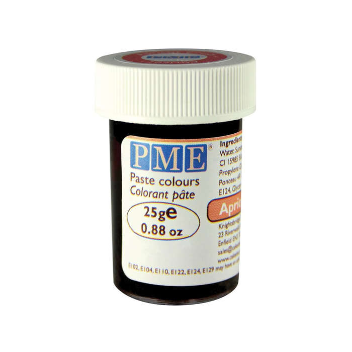 PME 25g APRICOT CRUSH ORANGE Food Fondant Icing Colouring Paste Gel for Cakes