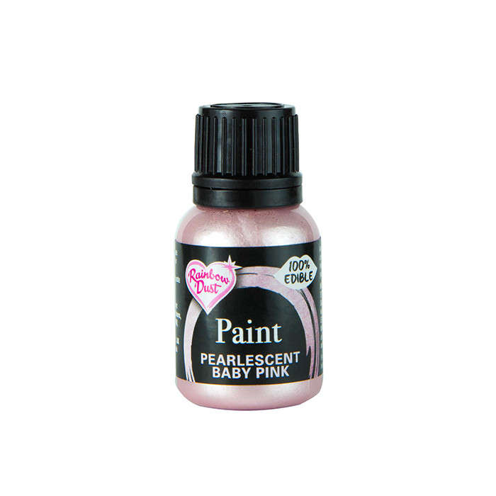 Rainbow Dust Edible Food Paint METALLIC PEARLESCENT BABY PINK Cake Decorating