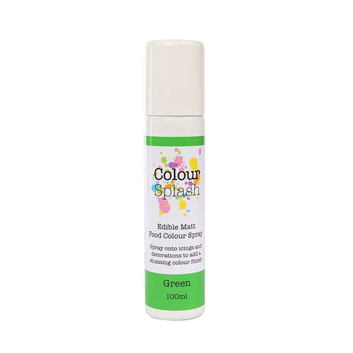 Colour Splash Edible Food Colour Spray for Cake Decorating 100ml - Green