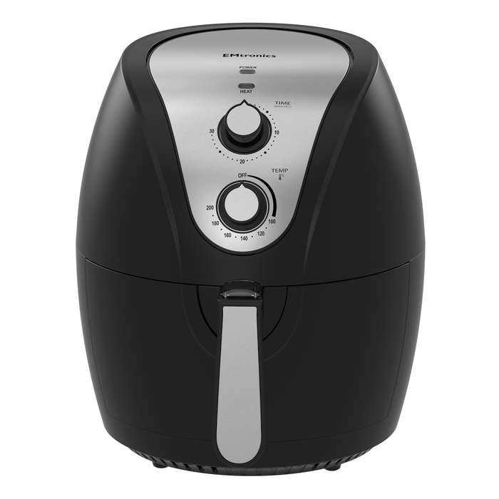 EMtronics EMAF45L Large Family Air Fryer with 4.5L Basket and Timer - Black AGrade open/damaged pack
