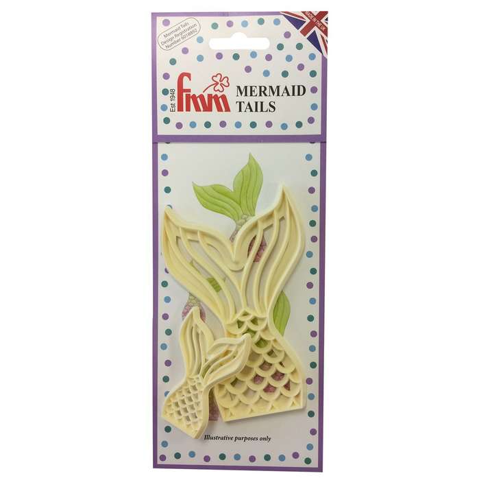 FMM Mermaid Tails Icing Cutter Fondant Underwater Ocean Enchanted Cutting Tool
