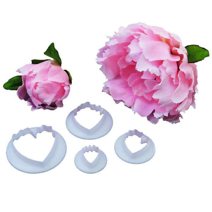 FMM Cutter Peony Flower Petal Shape Fondant Cake Icing Cutting Tool Sugar Paste