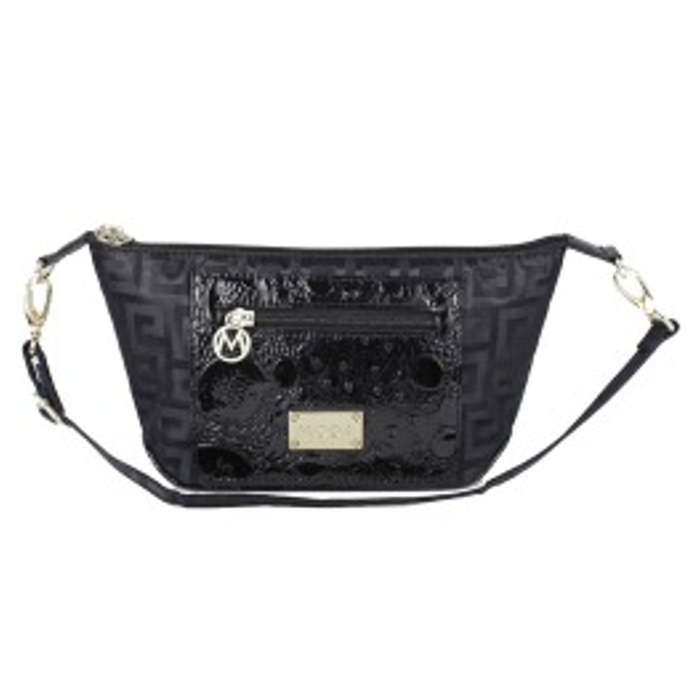 Moda Mika Ladies Womens Small Purse Clutch Hand Bag Handbag - Black