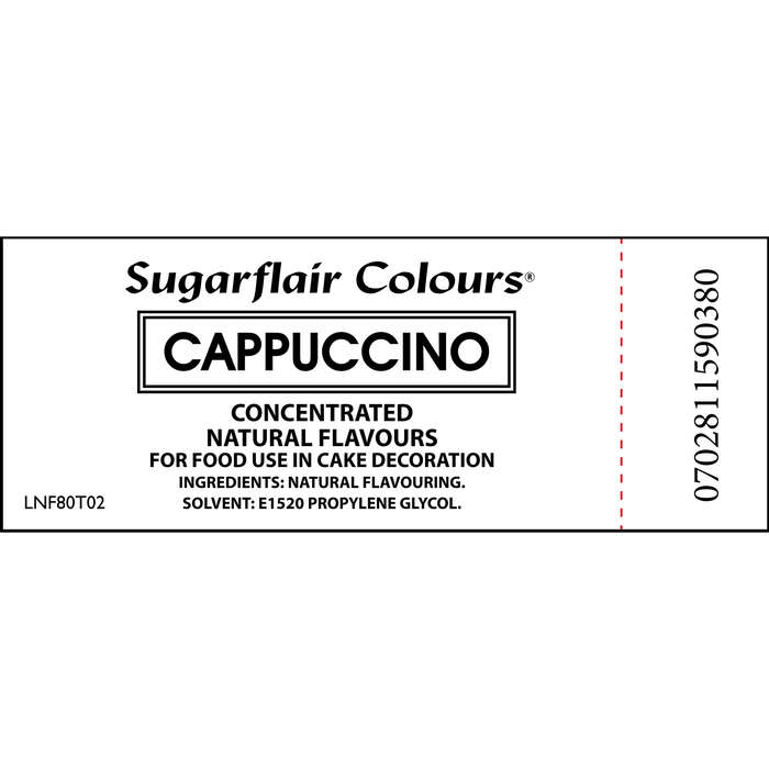 Sugarflair CAPPUCINO Concentrated Natural Flavours For Cakes Icings Cup Cakes