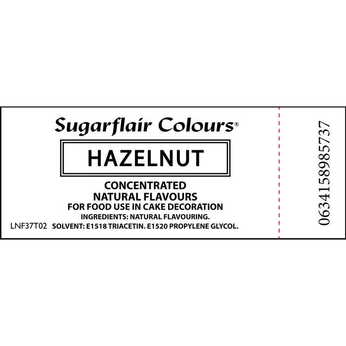 Sugarflair Concentrated Natural Flavours for Food Products - 30ml - Hazelnut