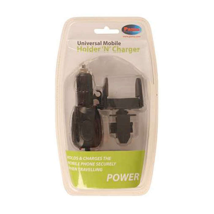 Pama TUHC 12v/24v Universal Air Vent In Car Mobile Phone Holder & Charger