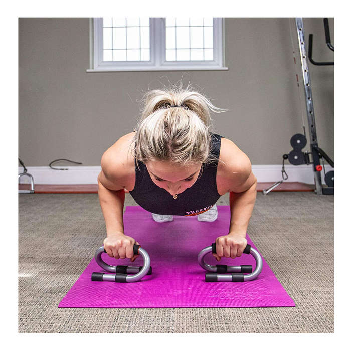 Phoenix Fitness Press Up, Push Up Bar Stand with Non-Slip Handles - Home and Gym