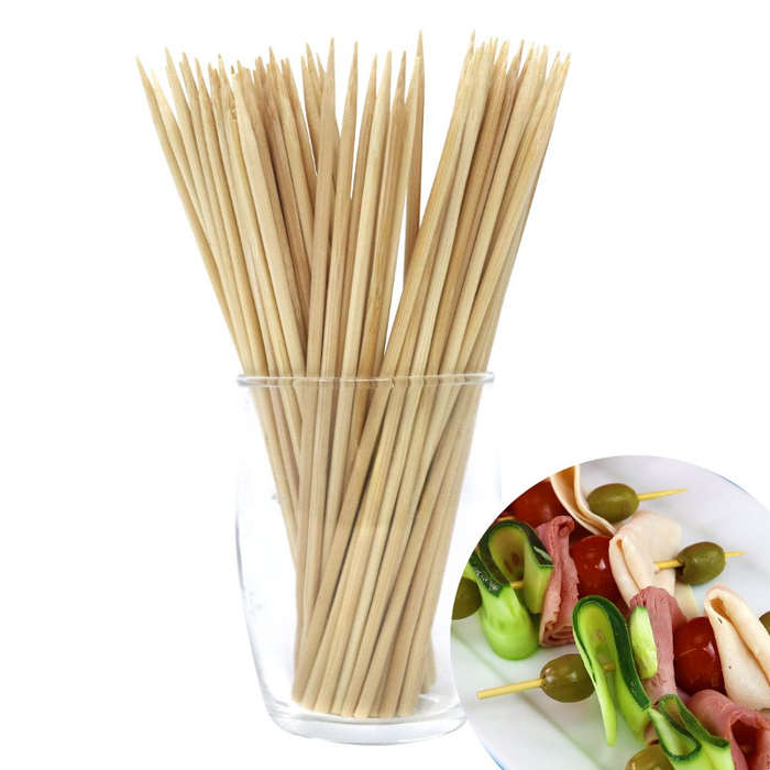 PME Bamboo Skewers - Small 6" - Pack of 100 - for Barbeques, Fruit, Marshmallows