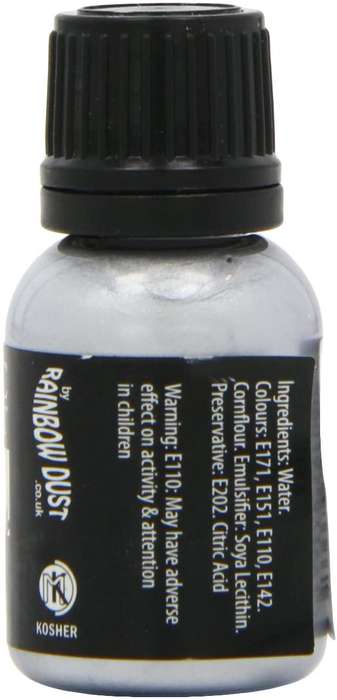 Rainbow Dust Edible Food Paint METALLIC LIGHT SILVER Cake Decorating Sugarcraft