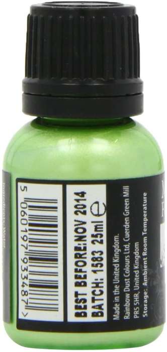 Rainbow Dust Edible Food Paint METALLIC PEARLESCENT SPRING GREEN Cake Decorating
