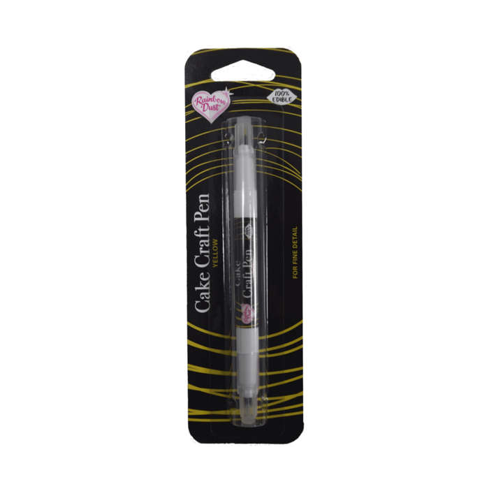 Rainbow Dust Cake Craft Pen Edible Food Colouring for Fine Detail - Yellow