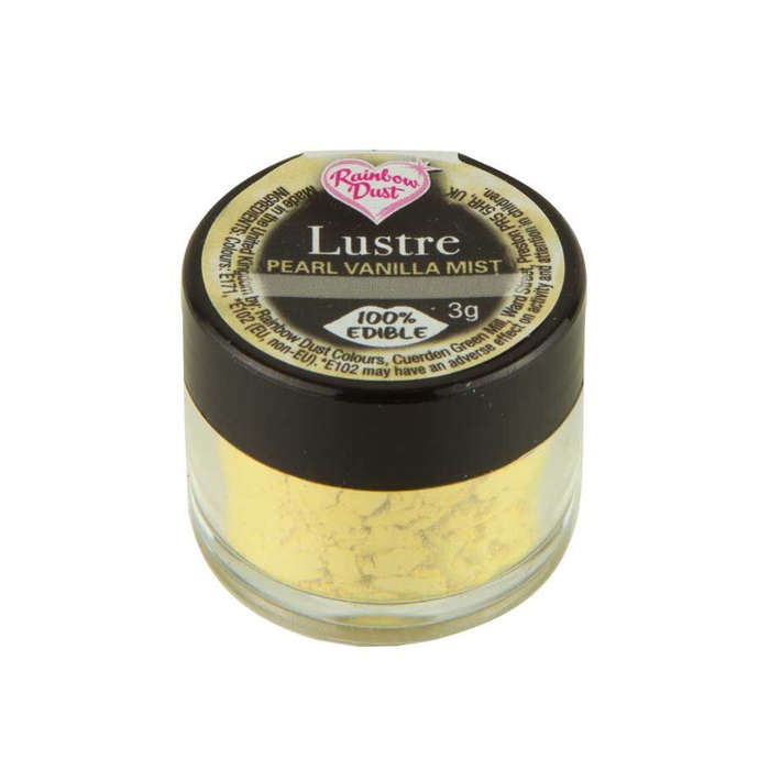 Rainbow Dust Lustre PEARL VANILLA MIST Edible Shimmer Powder Cake Decorating