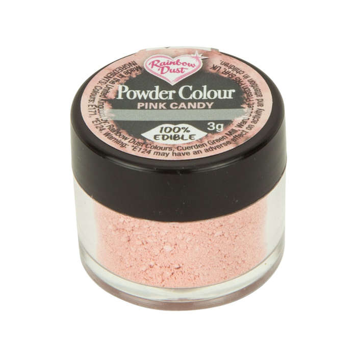 Rainbow Dust Powder Colour Edible Food Colouring For Cake Decoration- Pink Candy