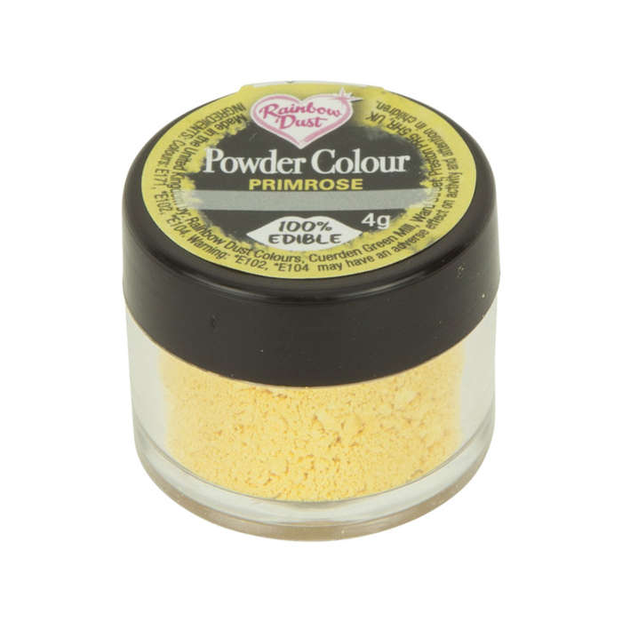 Rainbow Dust Powder Colour Edible Food Colouring For Cake Decoration- Primrose