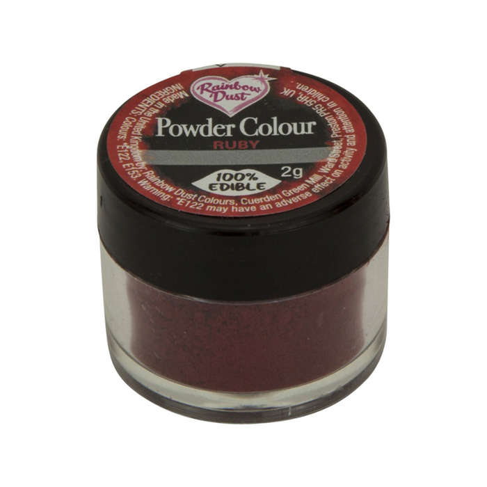 Rainbow Dust Powder Colour Edible Food Colouring Cake Decoration Powder- Ruby