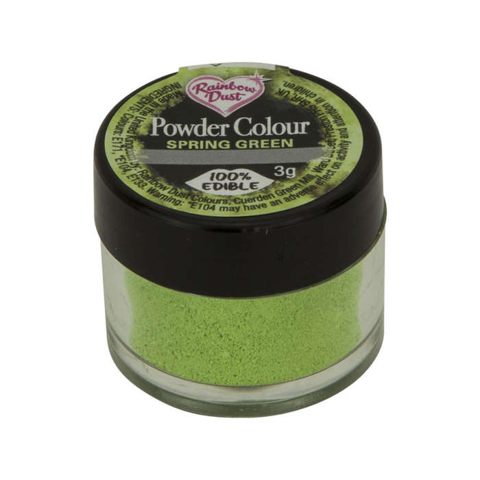 Rainbow Dust Powder Colour Edible Food Colouring Cake Decoration- Spring Green