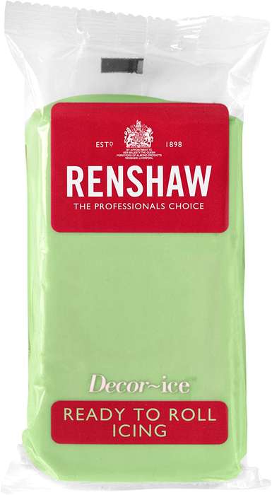 Renshaw Ready To Roll Icing Fondant Cake Regalice Sugarpaste 250g PASTEL GREEN