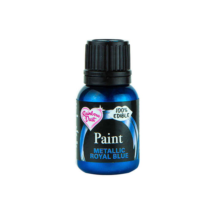 Rainbow Dust Edible Food Paint METALLIC ROYAL BLUE Cake Decorating Sugarcraft