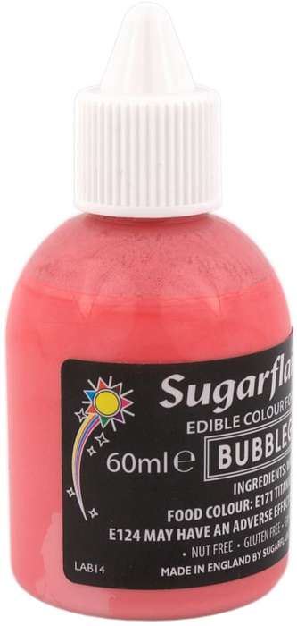 Sugarflair Airbrush Edible Liquid Colour for Airbrushing - Bubblegum Pink 60ml