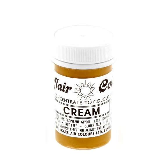 SugarFlair Spectral Concentrated Edible Paste Food Colouring - Cream