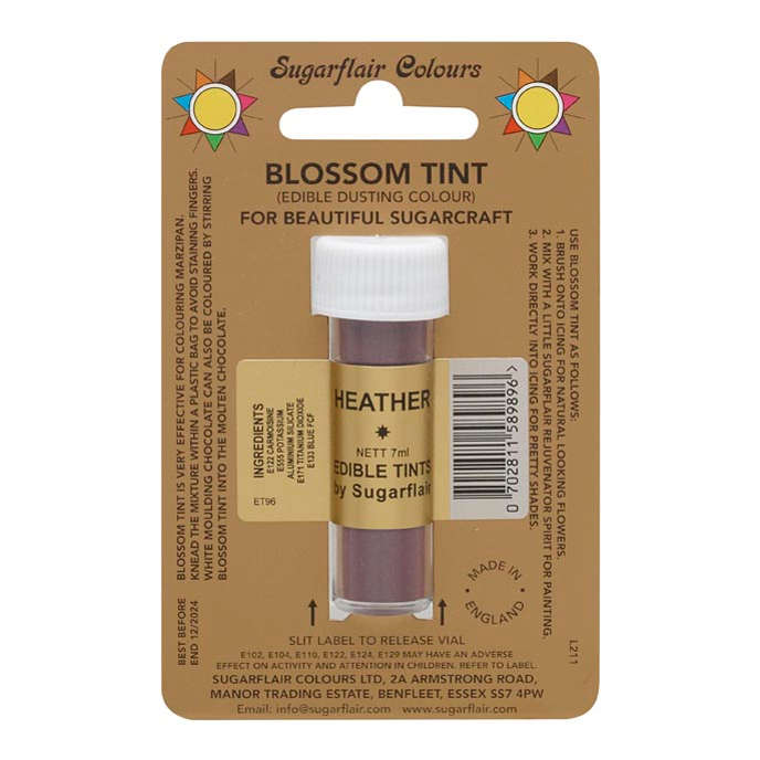 Sugarflair Heather Purple Edible Blossom Tints Food Colour Colouring Dust Powder
