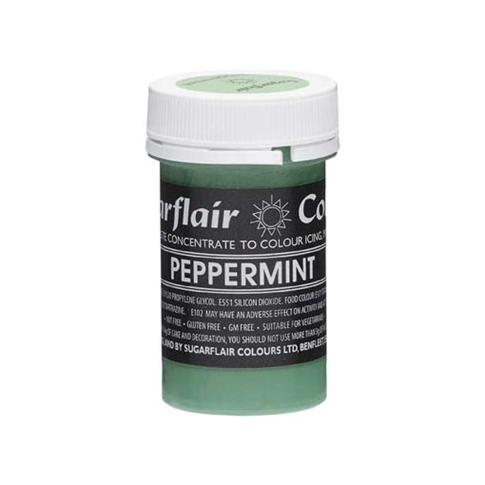 Sugarflair PEPPERMINT GREEN Pastel Paste Gel Edible Concentrated Food Colouring