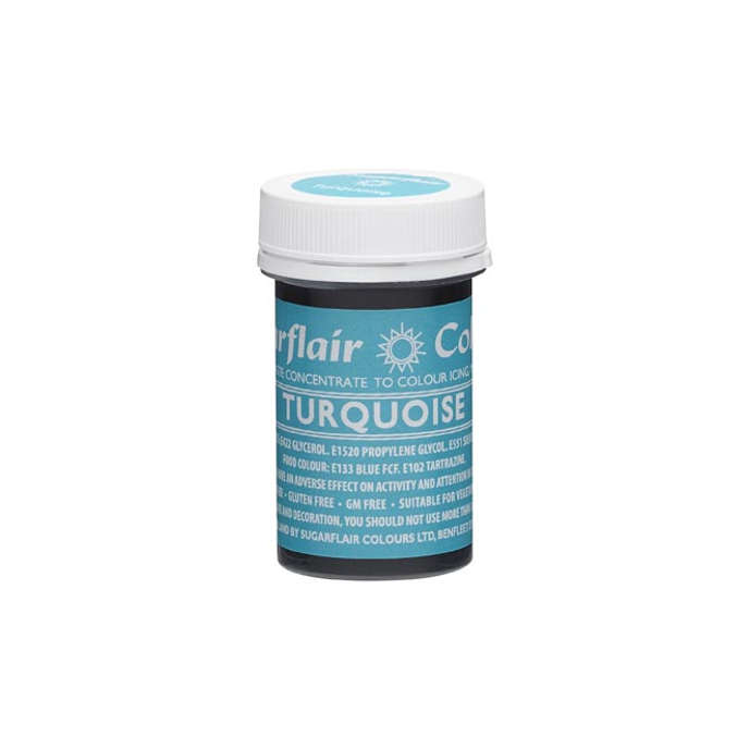 SugarFlair Spectral Concentrated Edible Paste Food Colouring - Turquoise