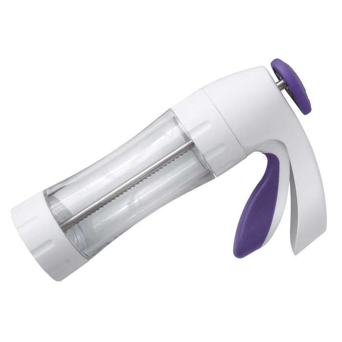Wilton Simple Success Spritz Cookie Press Easy Biscuit Maker with 12 Disc Design