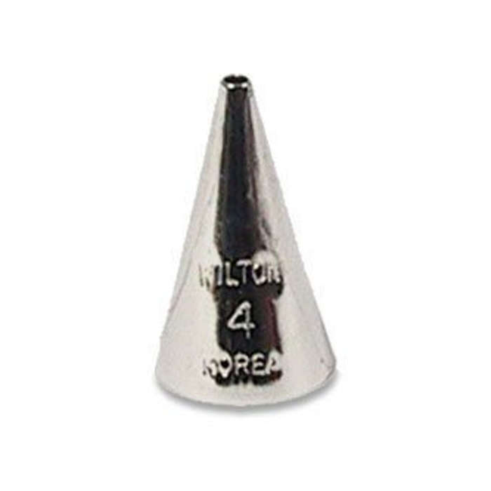 Wilton #4 Round Decorating Tip Icing Nozzle Sugarcraft Cake Decorating