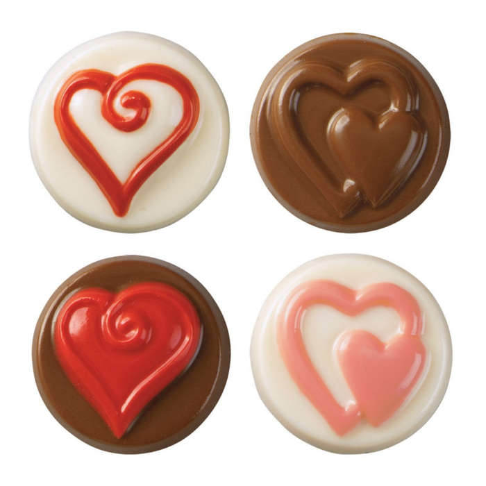 Wilton HEARTS Cookie Confectionary Candy Mould Mold
